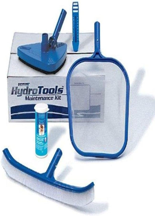 Swimline - Hydro Tools Premium Pool Maintenance Kit with Test Strips, Blue