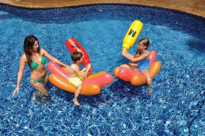 Swimline - Hot Dog Battle Inflatable Float