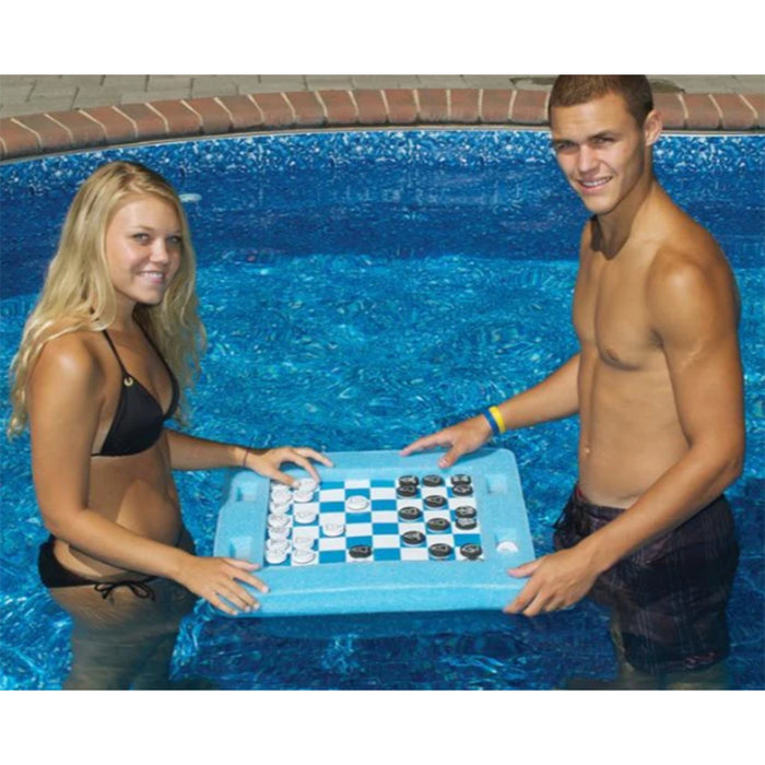 Swimline - Floating Magnetic Multi-Game Board for Pool Checkers, Chess, and Backgammon